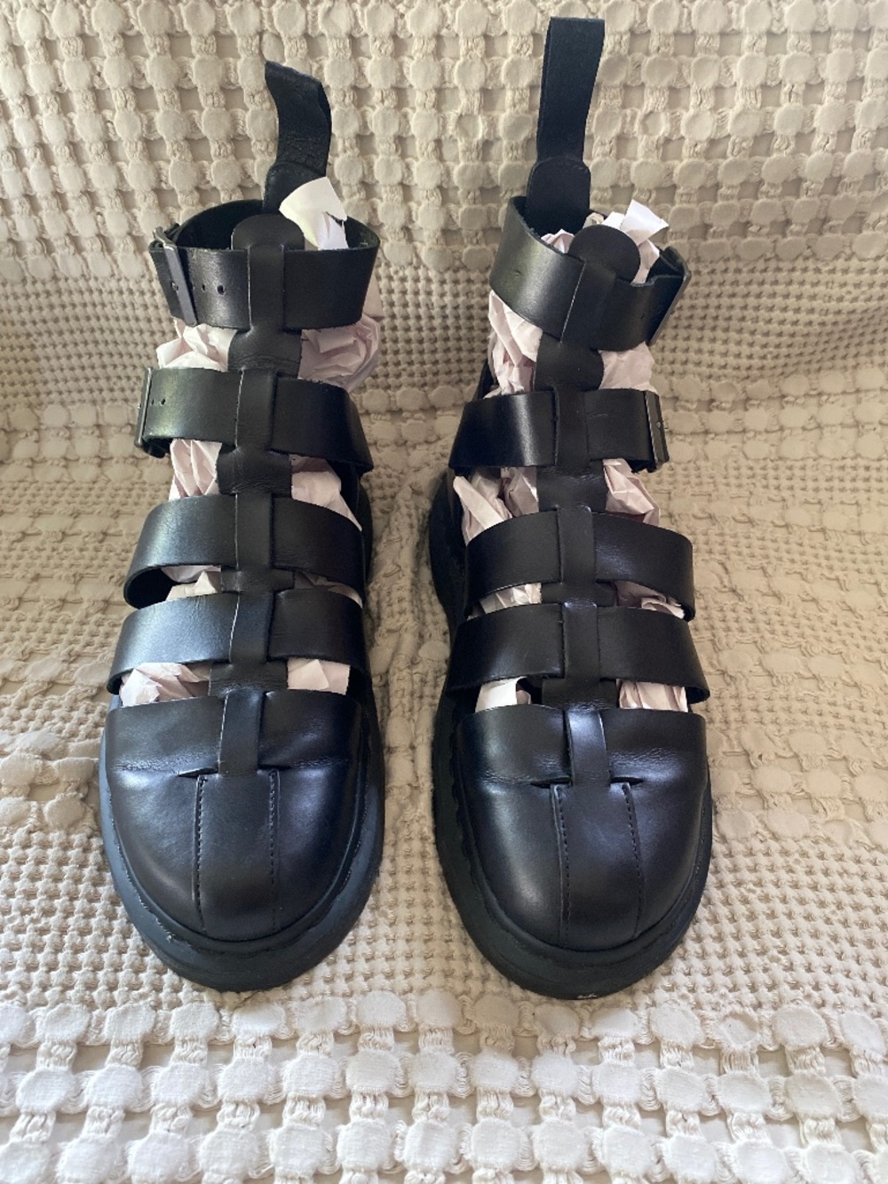 Dr. Martens Gerald Fisherman Sandals Men’s 9 Women’s 10 EU 42 Black Leather